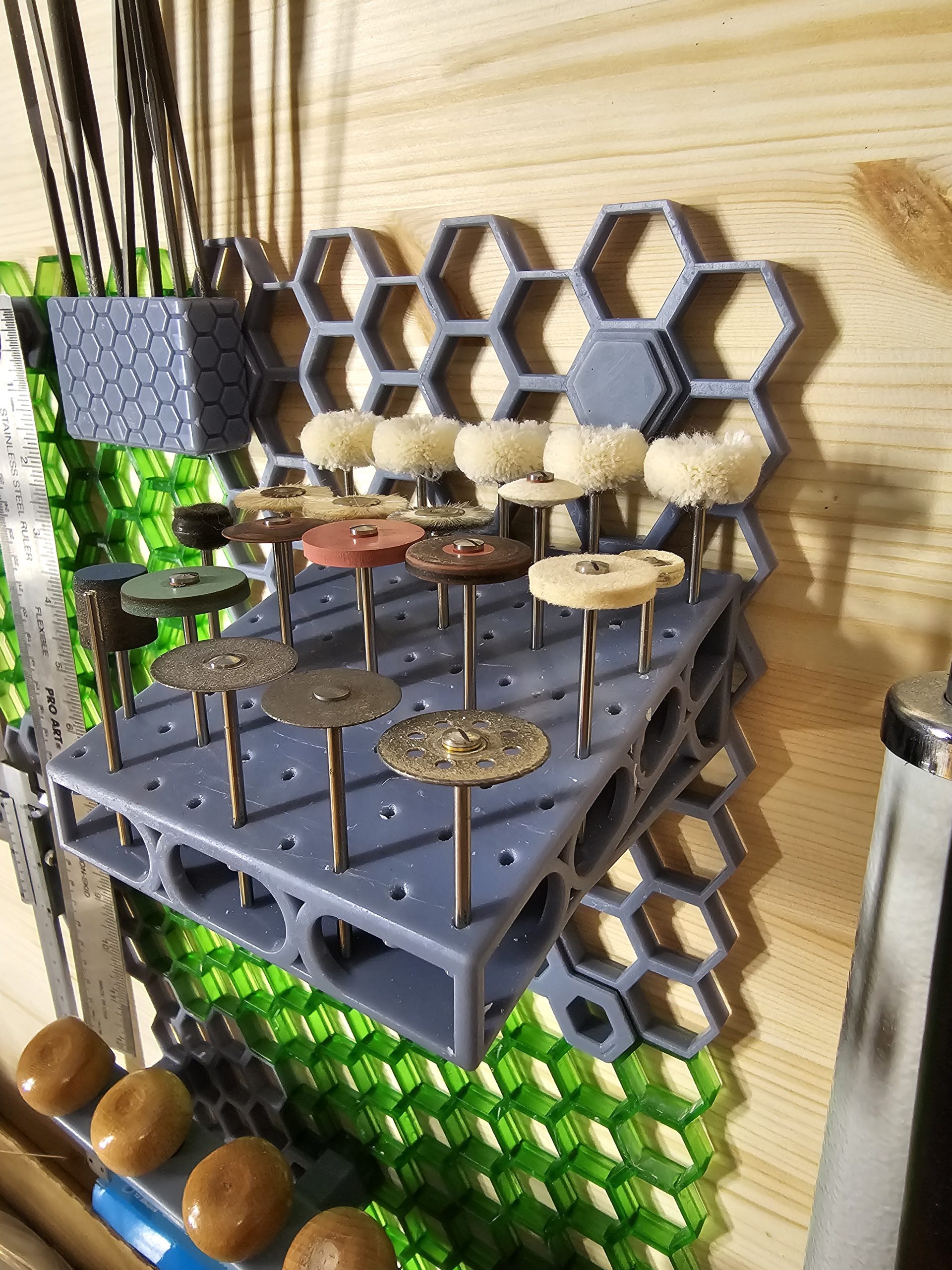 Flex Mili Dremel Bit Tutucu - Petek Depolama Duvarı Remix - 6905793