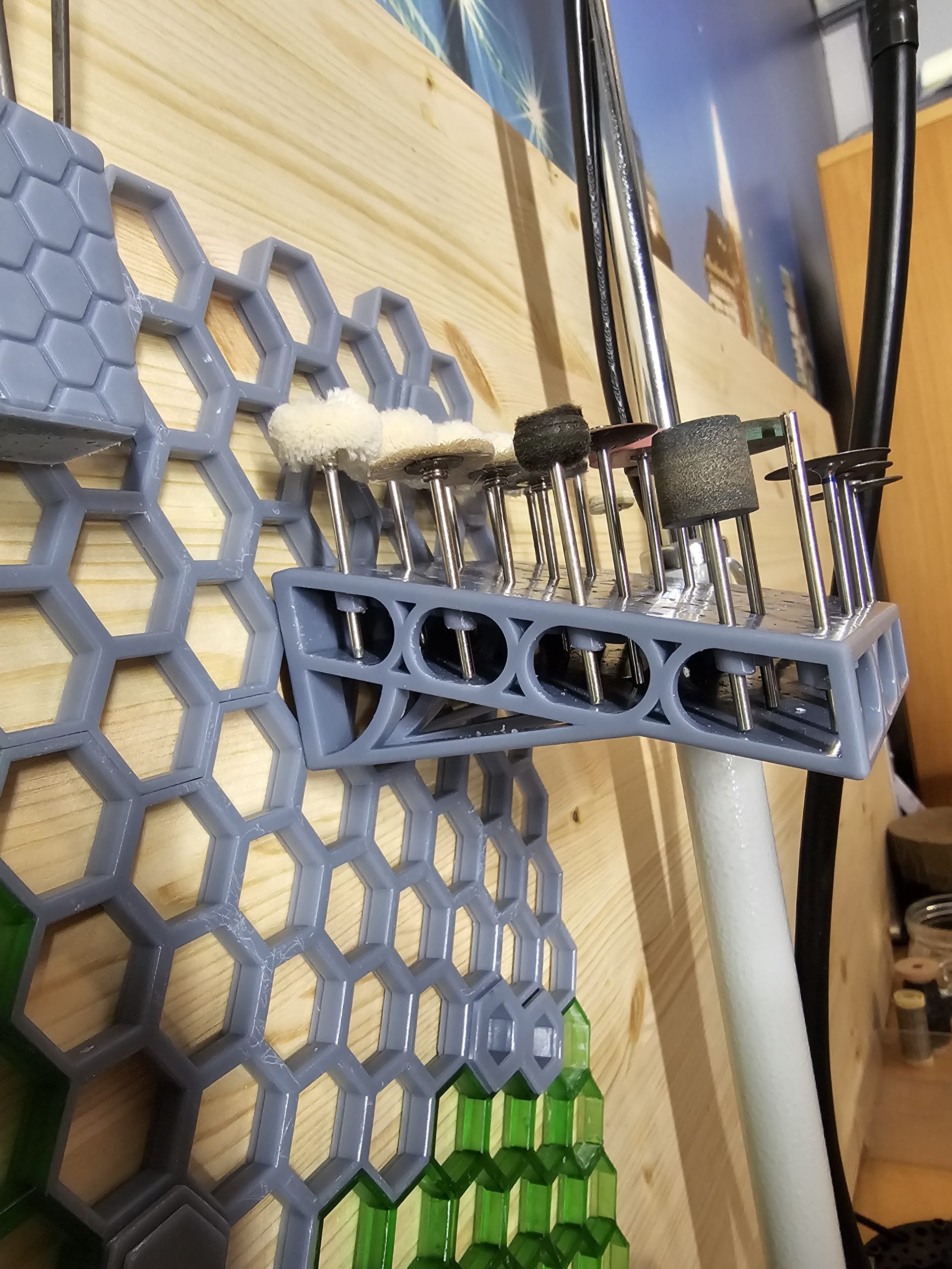 Flex Mili Dremel Bit Tutucu - Petek Depolama Duvarı Remix - 6905793 - Görsel 2