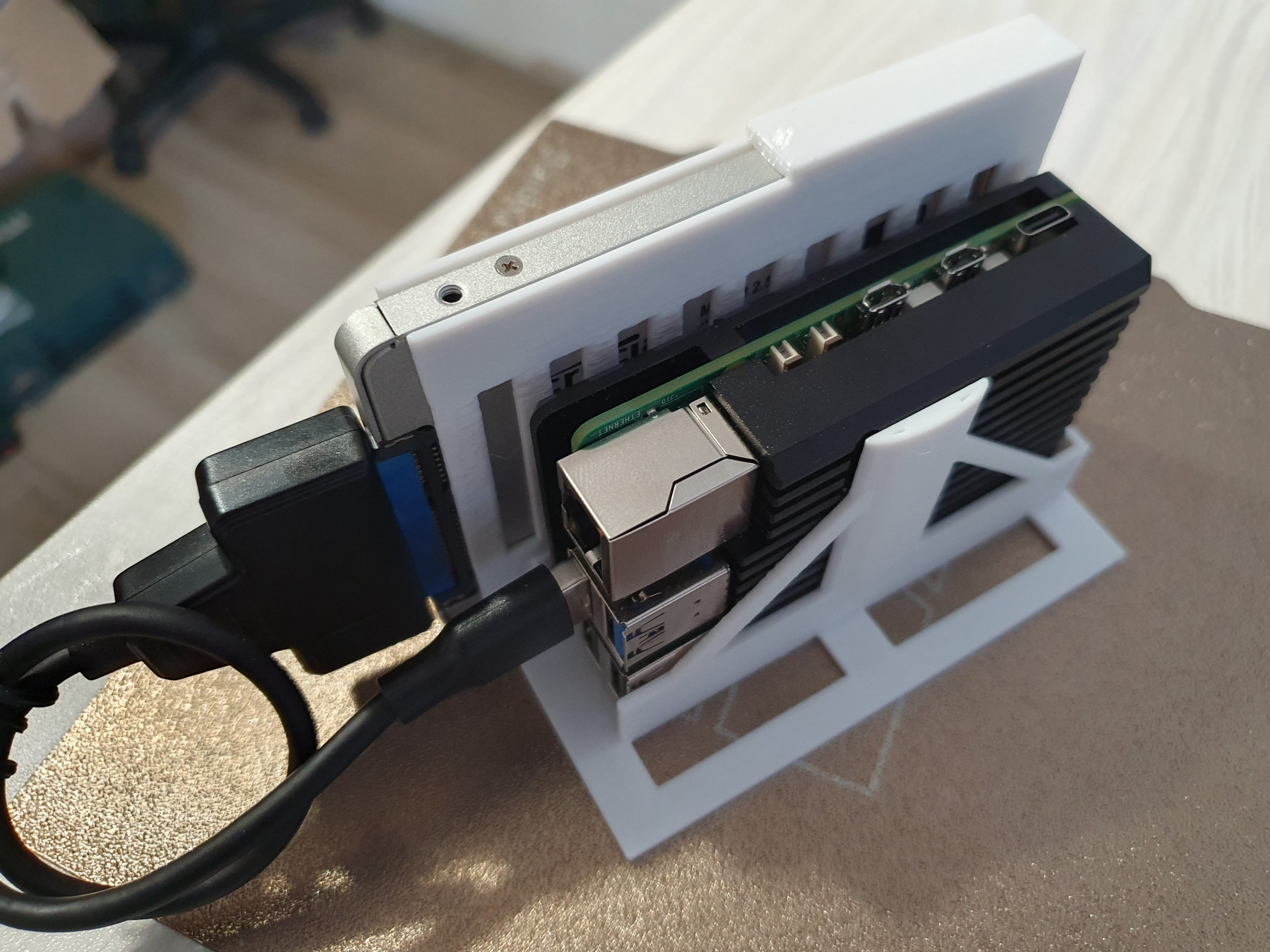 Raspberry Pi 5 Pasif Soğutmalı + SSD Stand - 6909971 - Görsel 5