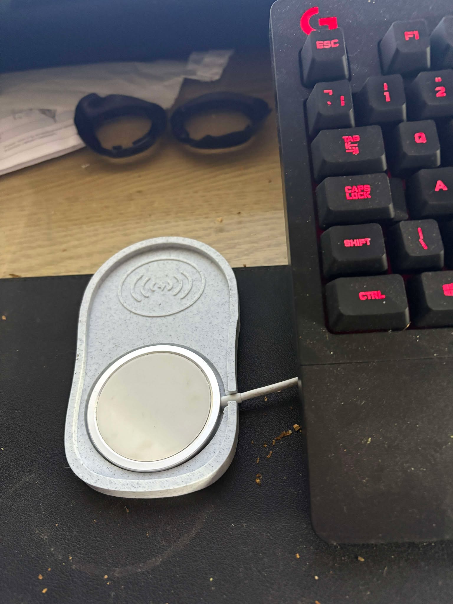 Şarj edilebilir orta boy fare için magsafe şarj tepsisi. - Görsel 4