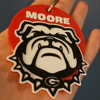 Georgia Bulldog Özelleştirilebilir Anahtarlık - 6908000