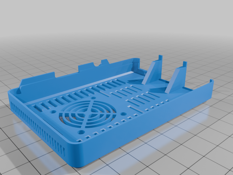 Turuncu PI 3B Kılıf - 30mm Fan veya 1 OLED, kısa M2 Yuvası ile Düğme Seçeneği - 6907437 - Görsel 5