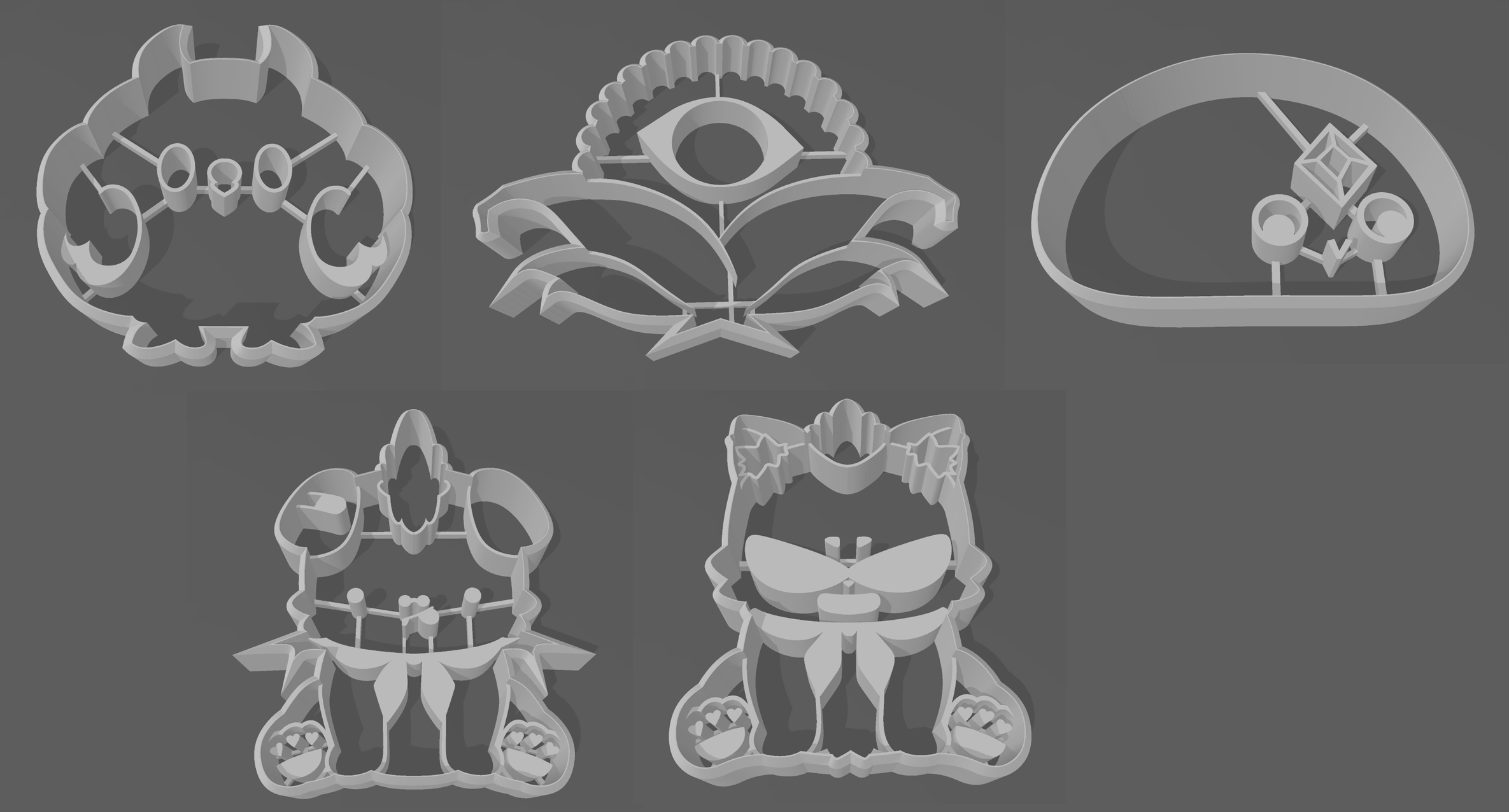 Holoen hayranları kurabiye kesicileri - 6902609