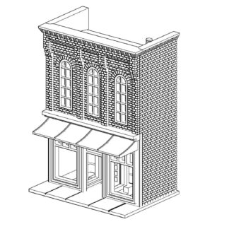 HO Ölçeği Main Street 2 Arka Plan - 6903365