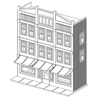 Ho Ölçekli Ana Sokak 3 Arka Plan - 6903369