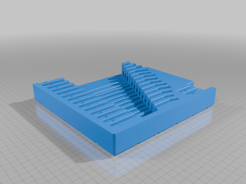 Gridfinity Kobalt Anahtarı Tepsisi - 6909113 - Görsel 3