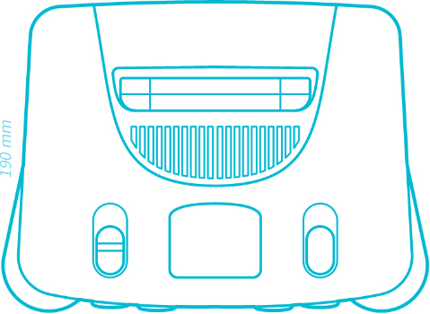 Nintendo 64 Oyun Konsolu Depolama Rafı - 6906631