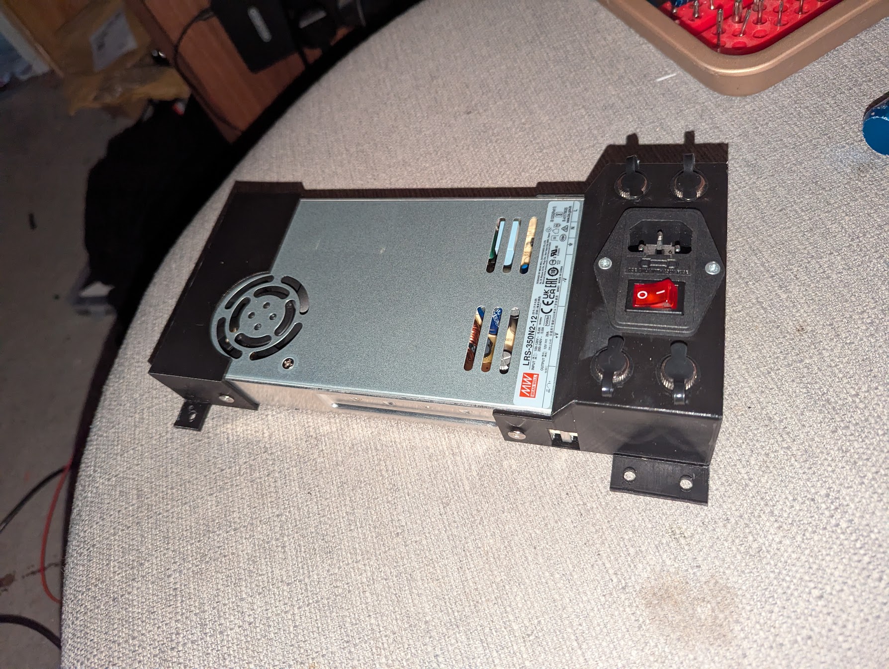 Meanwell LRS-350 Duvar Montajı, IEC320, DC krikoları veya XT60-6905090 için geçişi ile - Görsel 3