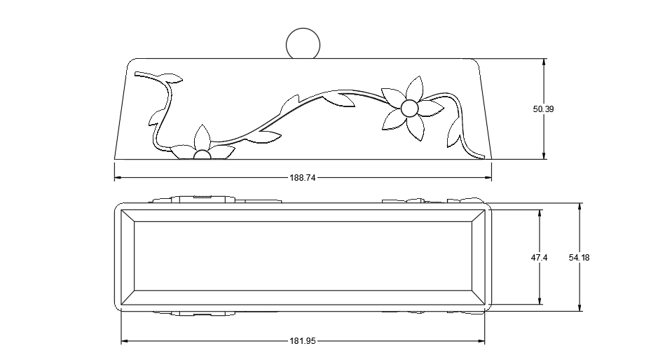 Çiçek Tereyağı Tepsisi - 6904781 - Görsel 8
