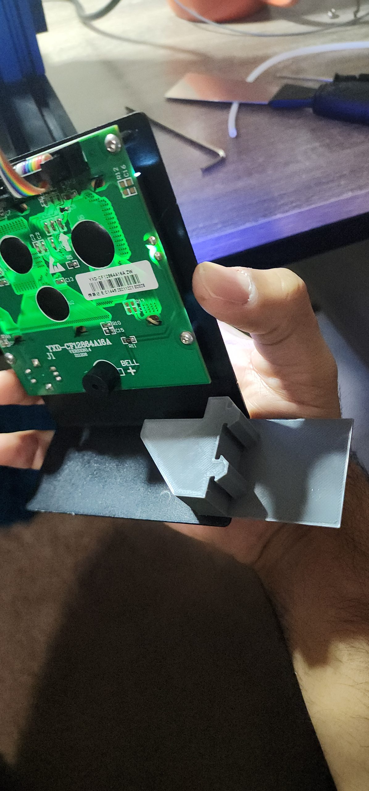 Ender 3 Ekran Yer Değiştirme Montajı Kapak - 6906099 - Görsel 2