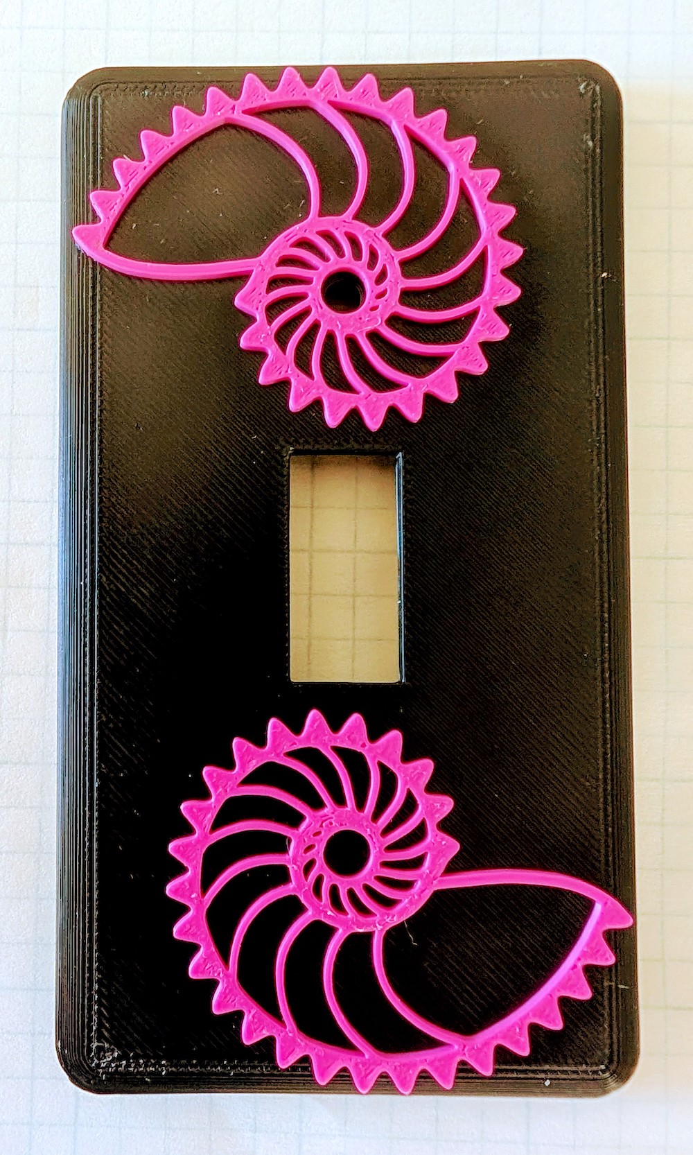 Nautilus dişli ile ışık anahtarı kapağı - 6909254