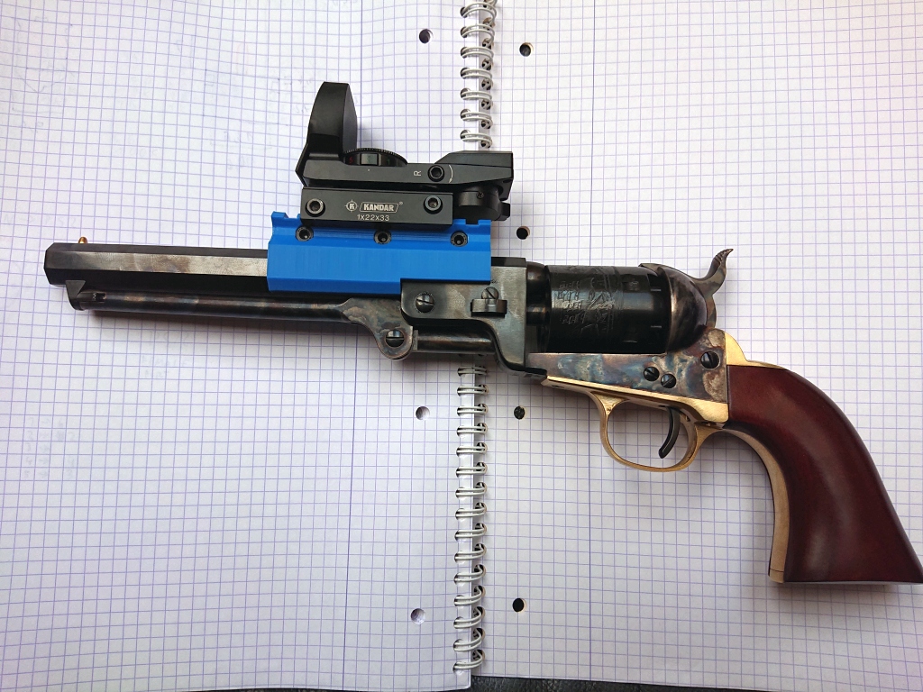 Uberti 1851 Siyah Toz tabancası için Stanag Picattiny Rail - 6902111