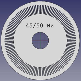 Strobe diskler 50 Hz ve 60 Hz'de 45 devir 6757873