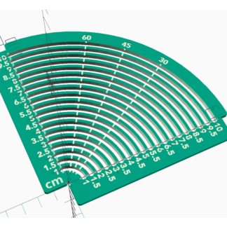 OpenSCAD Kaynaklı Woodworker S 90 Derece Yay Şablonu 6748358