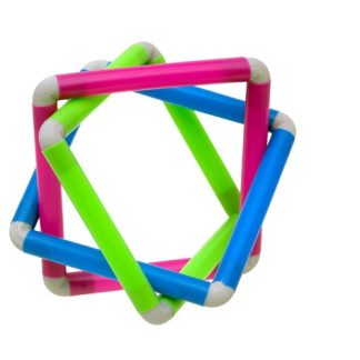 3 Kare Geometrik Model 3D Baskılı Konnektörlü Bir Hasır El Sanatları Projesi 6751855