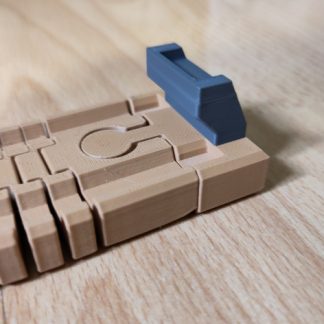 Brio ve IKEA Lillabo ile Uyumlu Ahşap Demiryolu Trenleri İçin Durak Ray 7032694