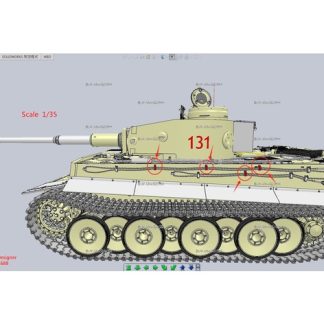 Tiger Tank Tarafı Çelik Kablo Kancası Model 1 STL 35 6754384