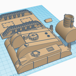 Kapaklı Zırhlı Kuşatma Tankı FDM DOSTU 6746971