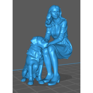 Genç Kadın ve Köpek 7050764