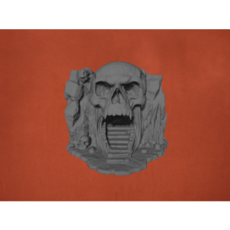 Kafatası Dağ Mağarası Girişi Sessiz Çığlıklar Mağarası RPG Savaş Oyunları İçin 3D Yazdırılabilir Arazi 7026025