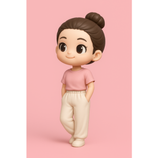 Tripo3D Image To 3D Model A Kız Figürü 7027448