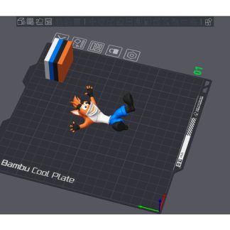 Mafsallı Crash Bandicoot Fox Karakteri Esnek 6748247