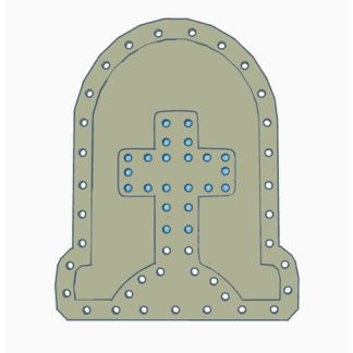 Çapraz Mezar Taşı Piksel Pervanesi 6751150