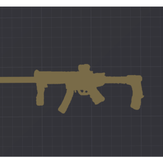 GSG 16 2D Silah Sanatı Silüeti 6757482