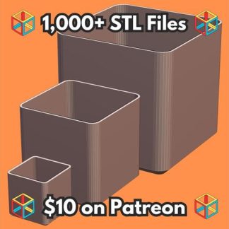 1020 Tohum Başlangıç Tepsileri İçin Basit Kare Teknik Fide Saksıları MineeForm FDM 3D Baskı STL Dosyası 7041117