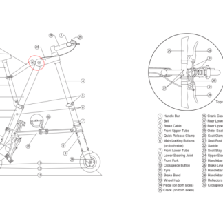 Sinclair A Bisiklet Koltuğu Kalma Menteşesi 7026238