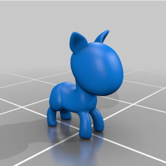 Stilize Chibi Pony Baskısı ve Özelleştirme 6643449