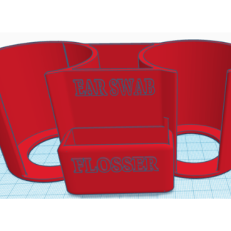 Remix Pamuklu Ped Amp Swab Dispenseri Çiftli Pamuk Pensesinde ve Düz Yüzey 6788689