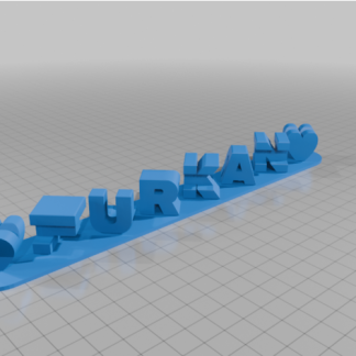 Özelleştirilmiş Üçlü Harf Bloklarım Ambigram 6748201