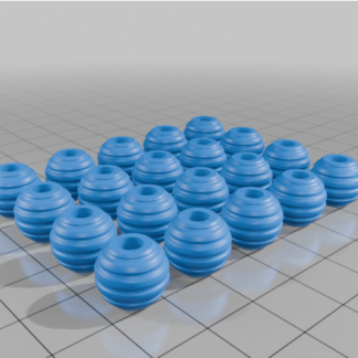 DIY Erkek Kolye Yapımı Için Nervürlü Boncuk MineeForm FDM 3D Baskı STL Dosyası 7041165