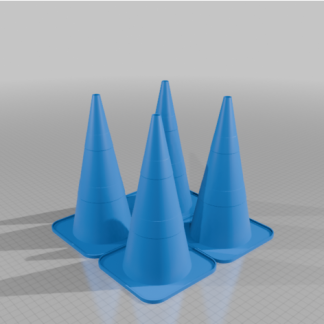 Spor Eğitimi İçin İstiflenebilir 3D Yazdırılabilir Trafik Konileri MineeForm FDM 3D Baskı STL Dosyası 7041065