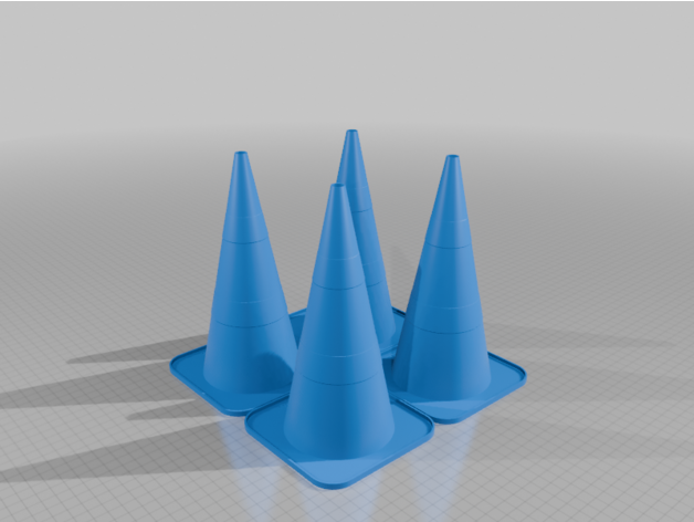 Spor Eğitimi İçin İstiflenebilir 3D Yazdırılabilir Trafik Konileri MineeForm FDM 3D Baskı STL Dosyası 7041065