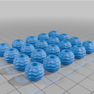 DIY Takı Yapımı İçin Dalgalı Boncuk MineeForm FDM 3D Baskı STL Dosyası 7041158
