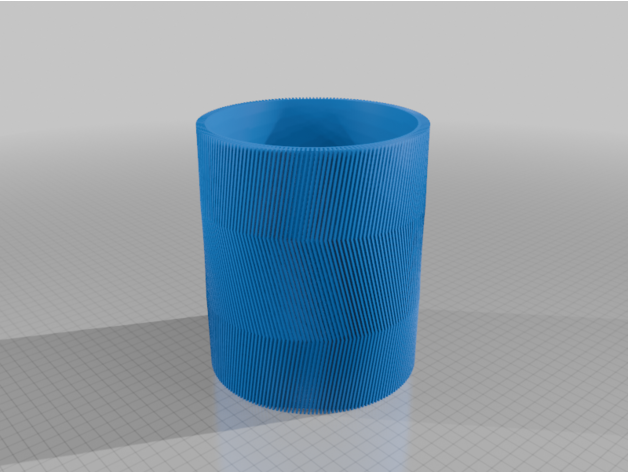 İç Mekan Bitkileri İçin Zig Zag Yivli Ekici MineeForm FDM 3D Baskı STL Dosyası 7041110