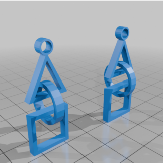 Kilitli Şekilli Küpe 6751085