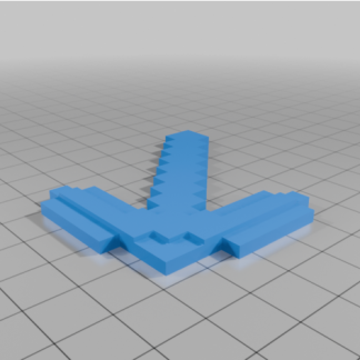 Çift Taraflı Yazdırılabilir Kazma Minecraft 6752659