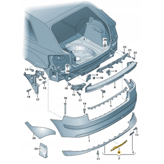 ÇEKİ KANCASI DELİK KAPAĞI 8P4807397 AUDI A3 7036206
